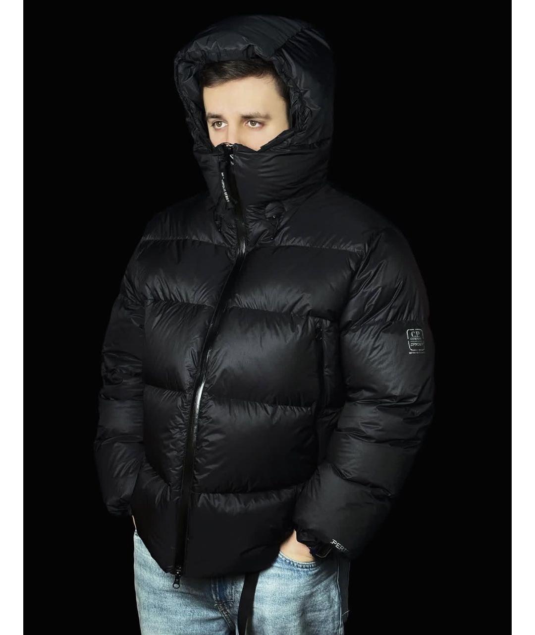 CP COMPANY Черный пуховик, фото 2