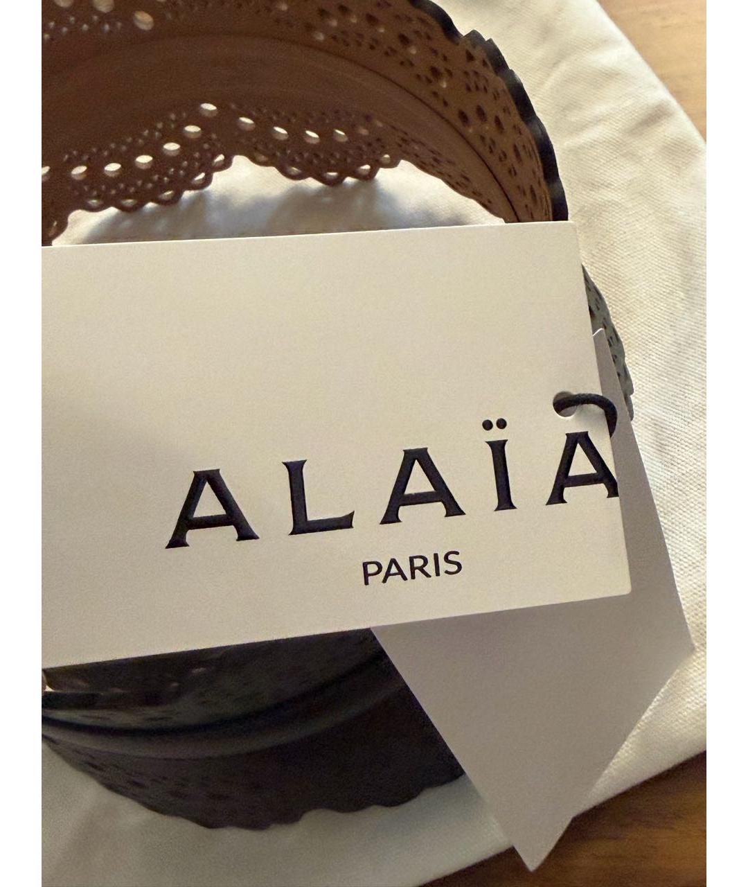 ALAIA Черный кожаный ремень, фото 5