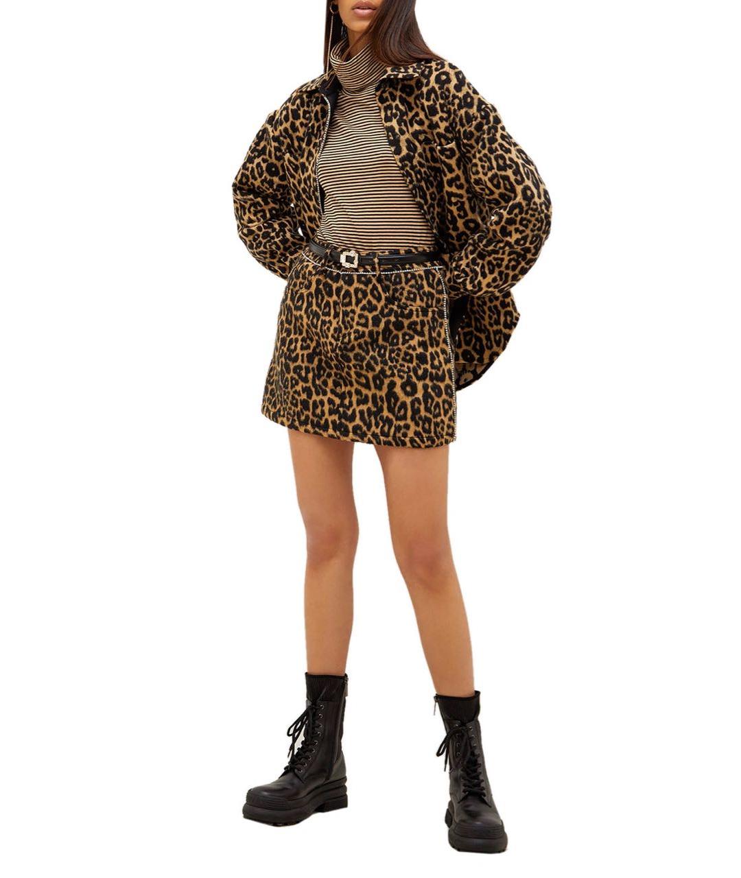 LIU JO Мульти хлопковая юбка мини, фото 8