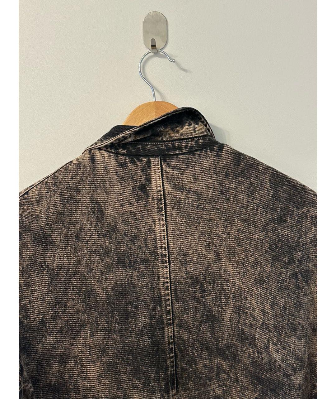 MIU MIU Коричневый деним тренч/плащ, фото 3