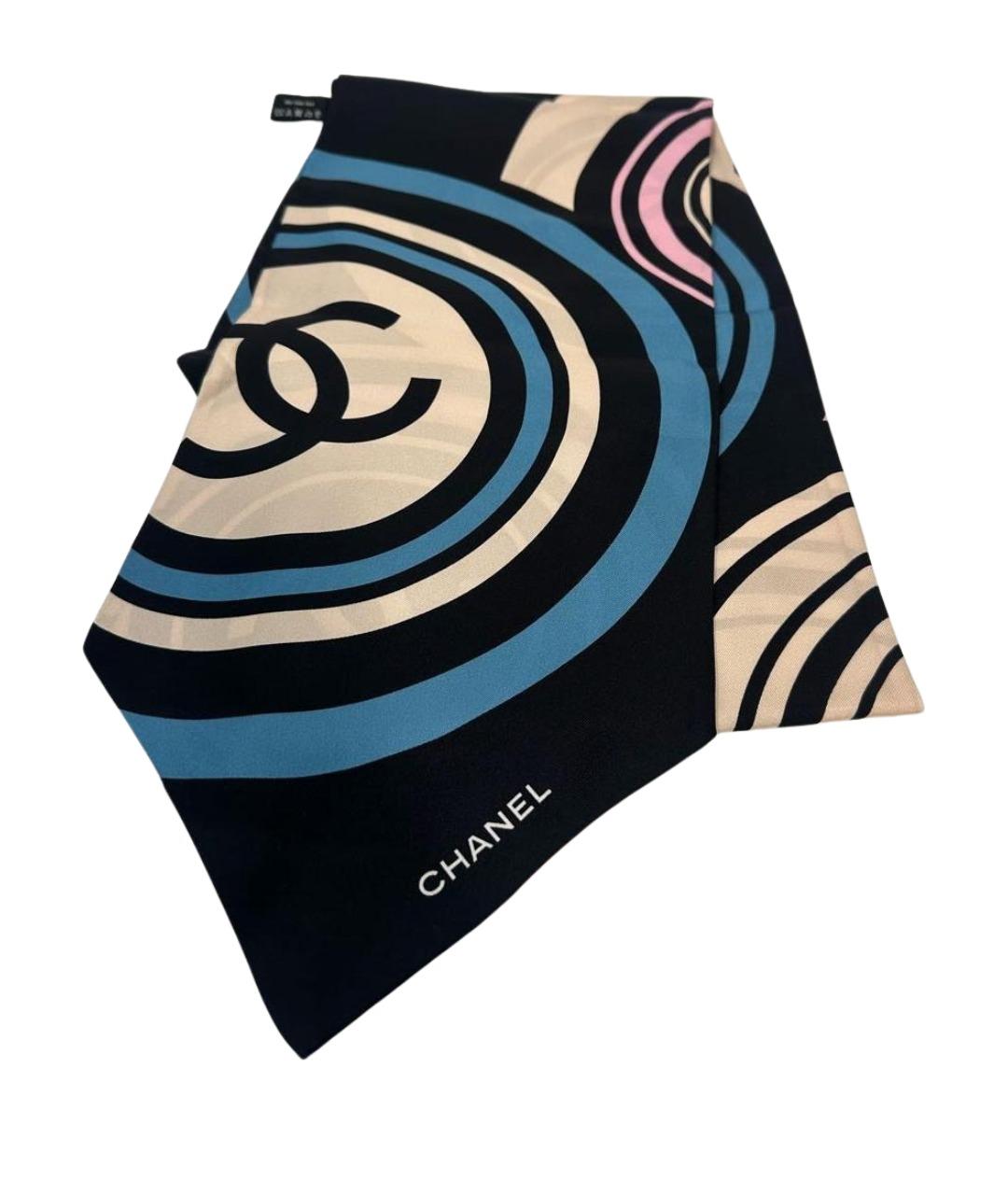 CHANEL Мульти шелковый платок, фото 1