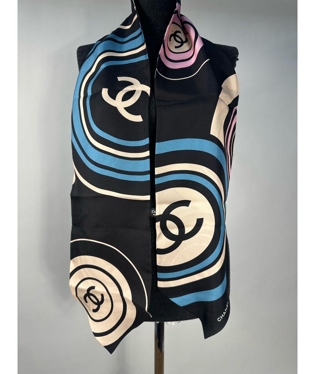 CHANEL Мульти шелковый платок, фото 5