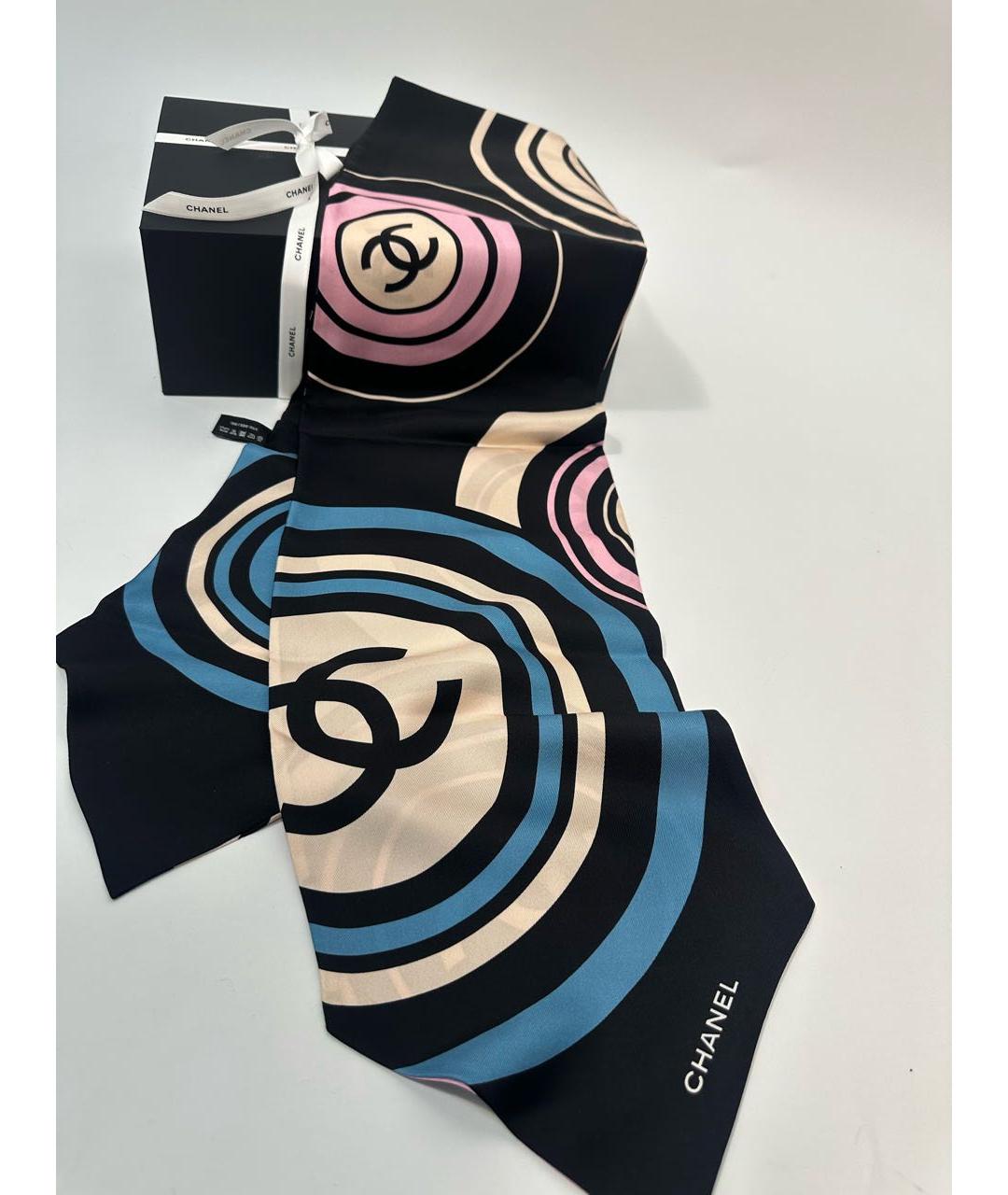 CHANEL Мульти шелковый платок, фото 7