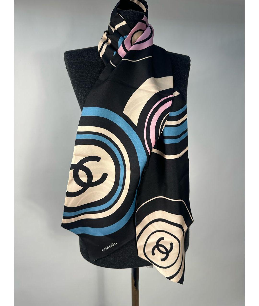 CHANEL Мульти шелковый платок, фото 6