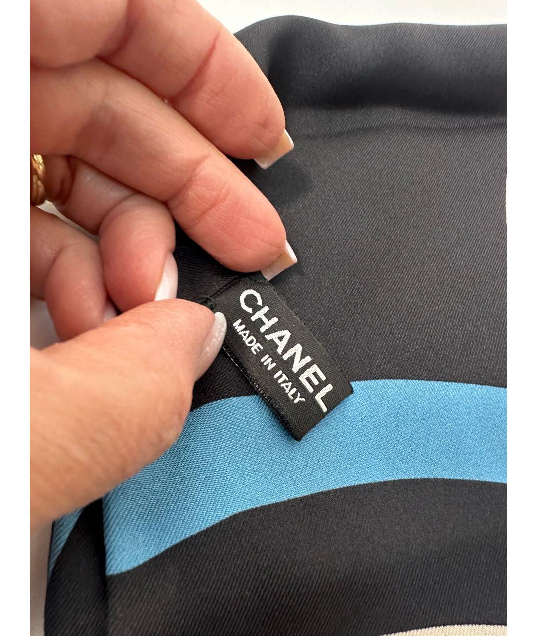 CHANEL Мульти шелковый платок, фото 3