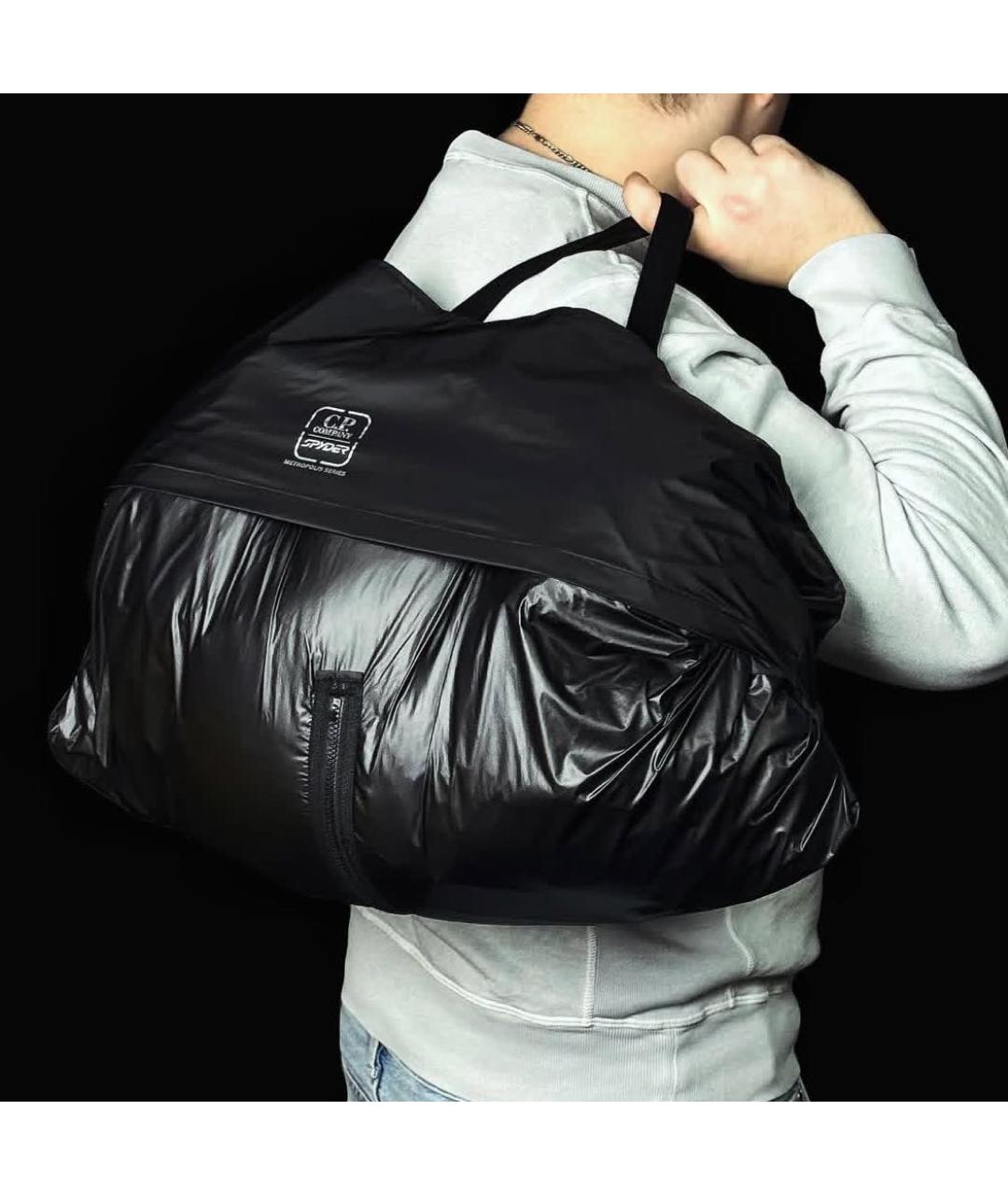 CP COMPANY Черный пуховик, фото 4