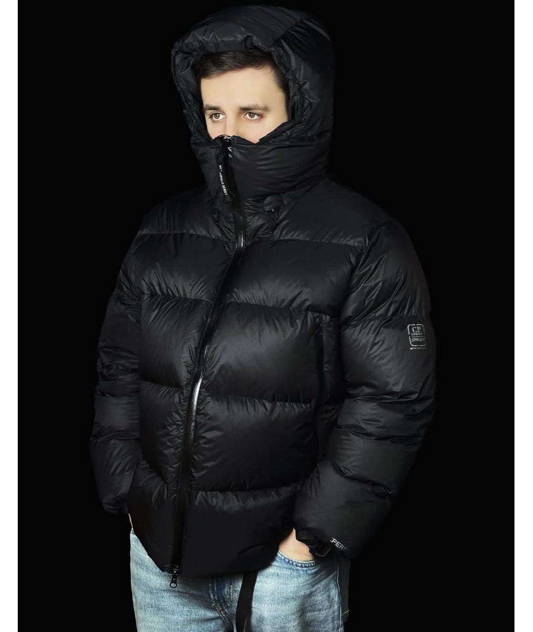 CP COMPANY Черный пуховик, фото 2