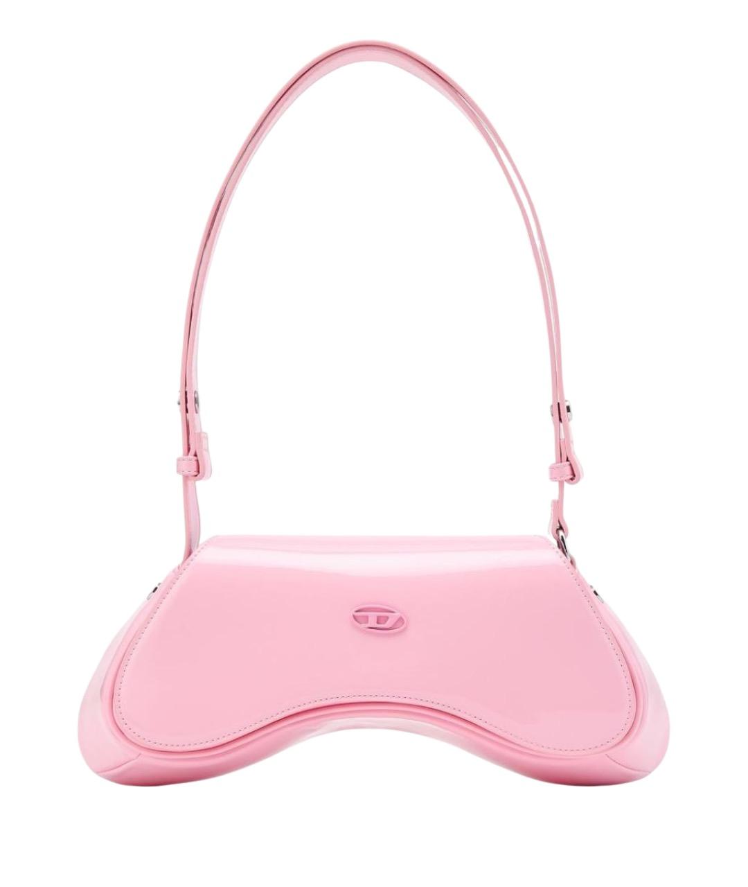 DIESEL Розовая сумка через плечо из искусственной кожи, фото 1