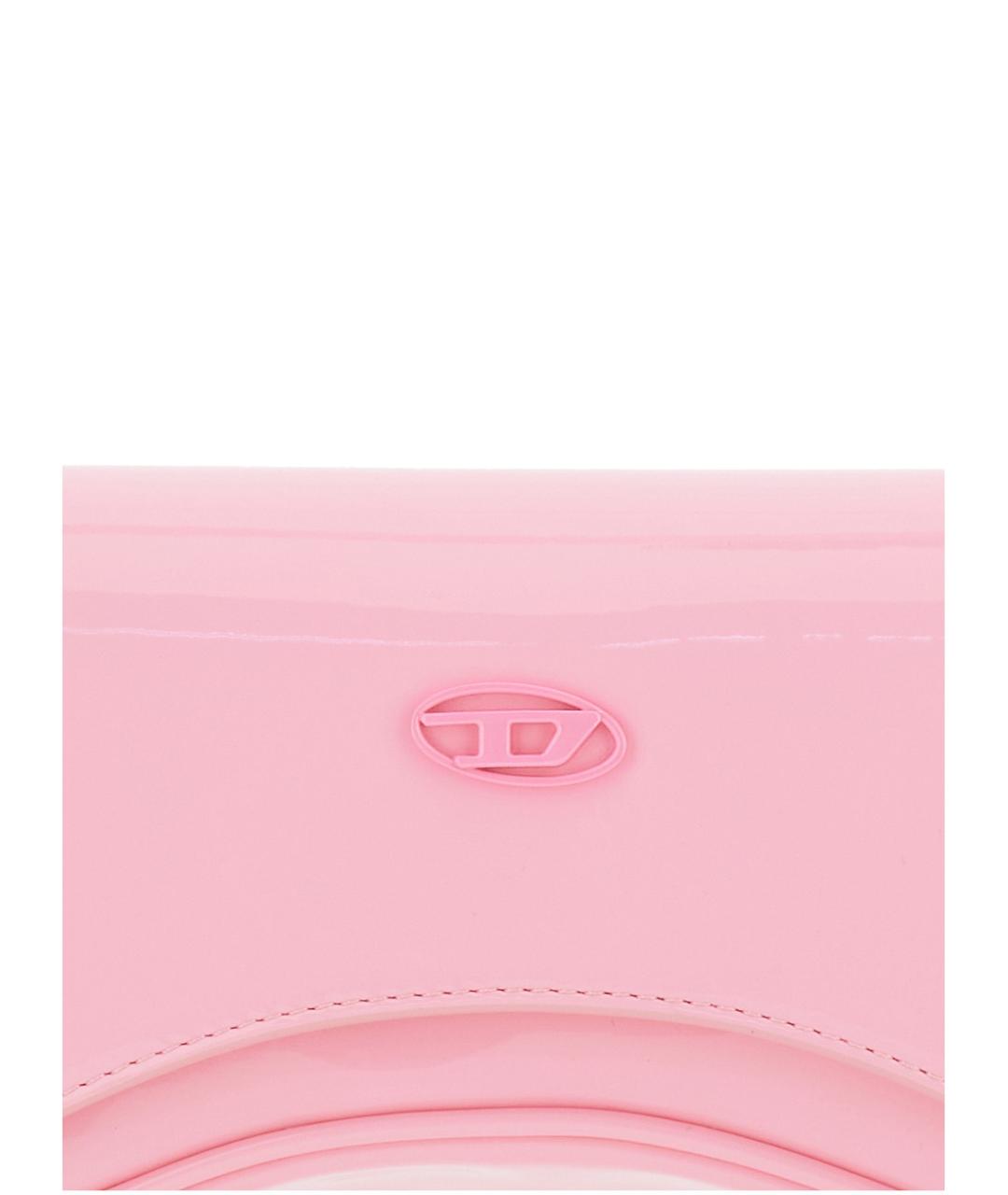 DIESEL Розовая сумка через плечо из искусственной кожи, фото 3