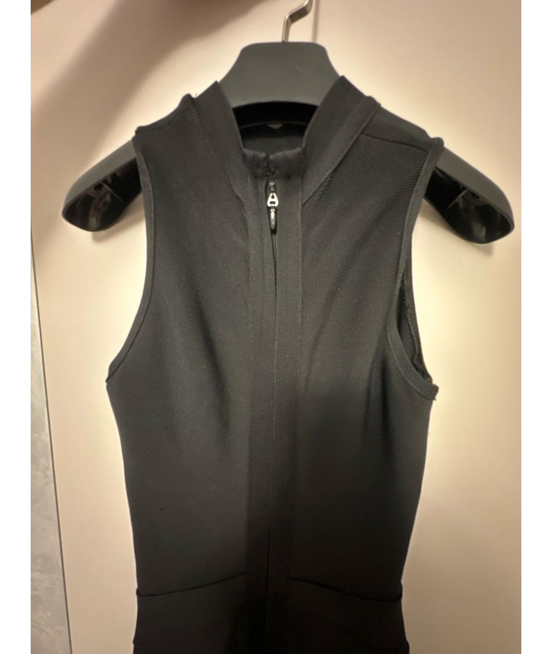 HERVE LEGER Черное вискозное коктейльное платье, фото 3