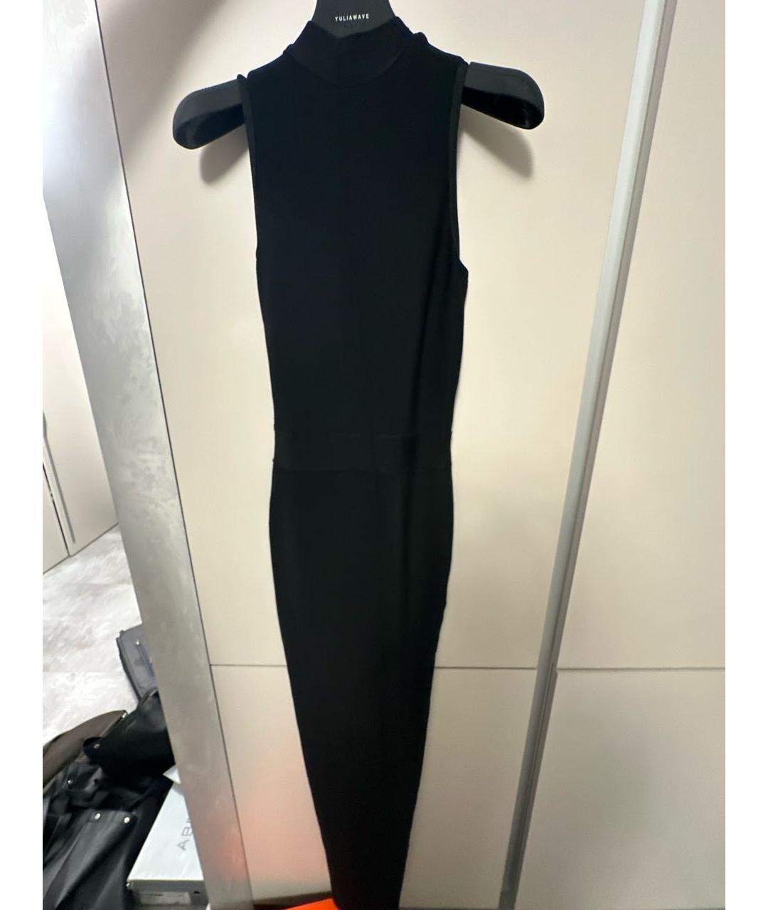 HERVE LEGER Черное вискозное коктейльное платье, фото 6
