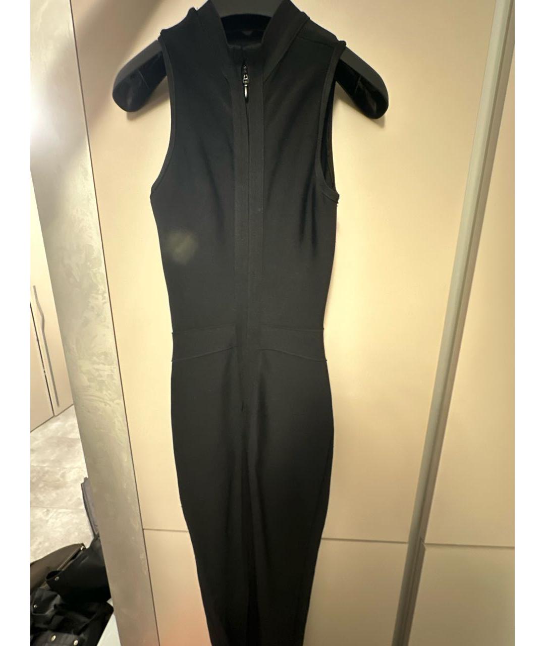 HERVE LEGER Черное вискозное коктейльное платье, фото 2