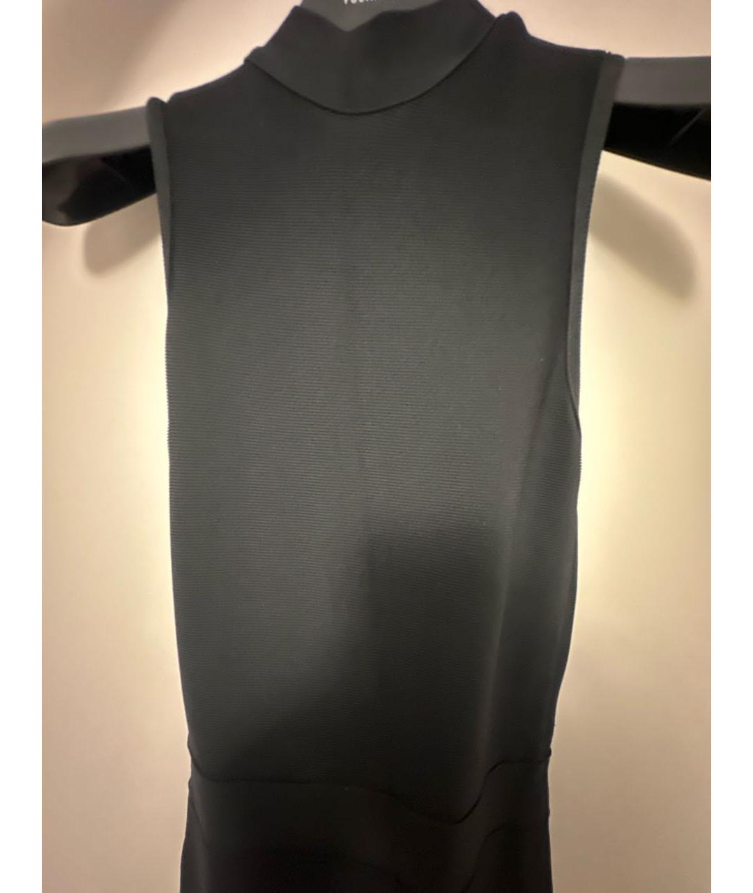 HERVE LEGER Черное вискозное коктейльное платье, фото 4