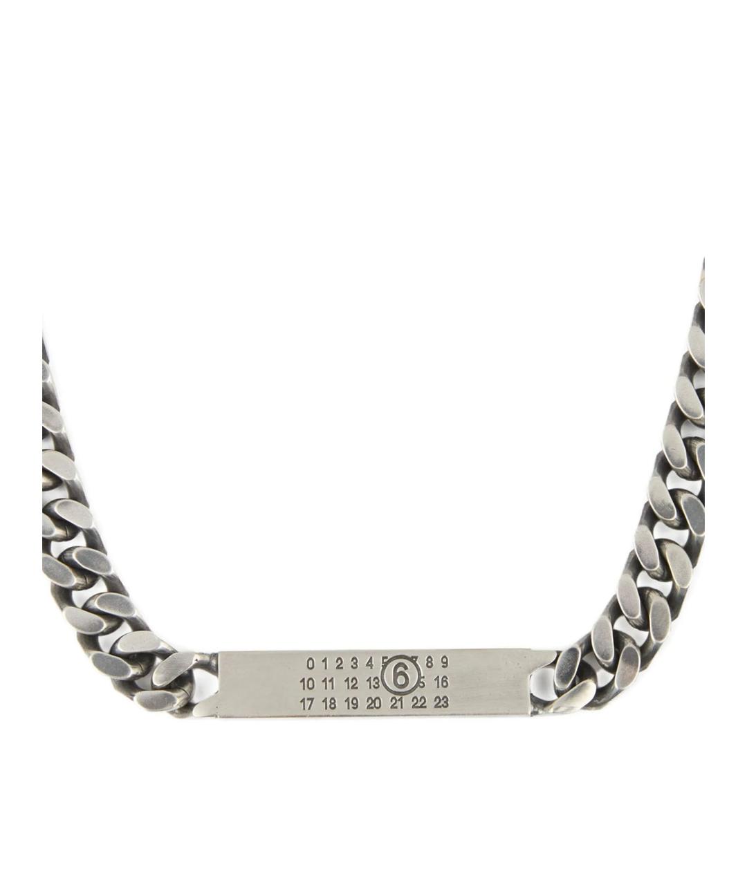MM6 MAISON MARGIELA Серебряная латунная цепочка, фото 2