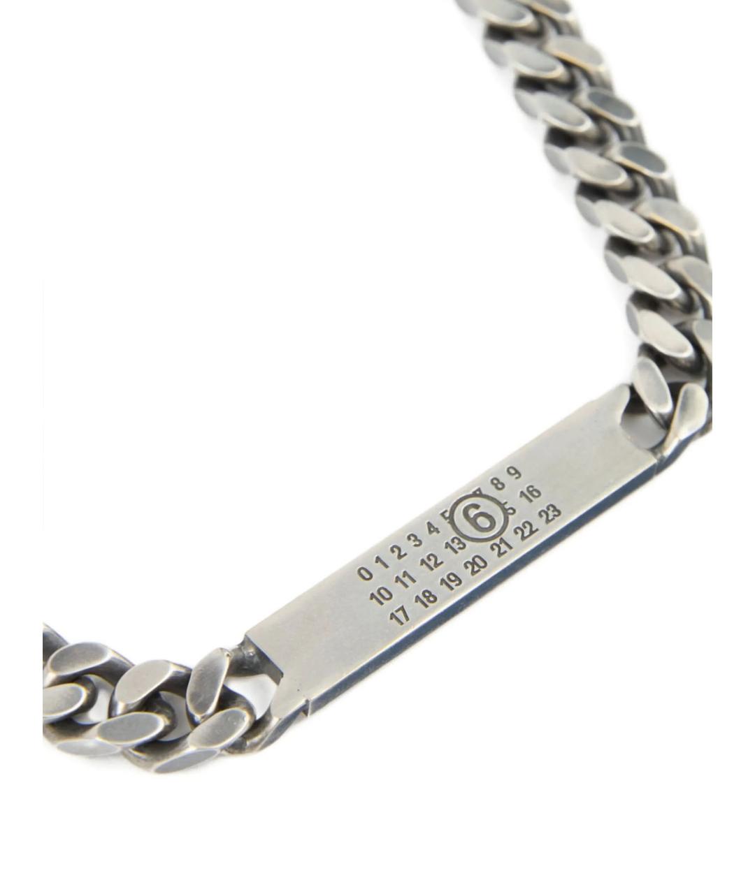 MM6 MAISON MARGIELA Серебряная латунная цепочка, фото 3