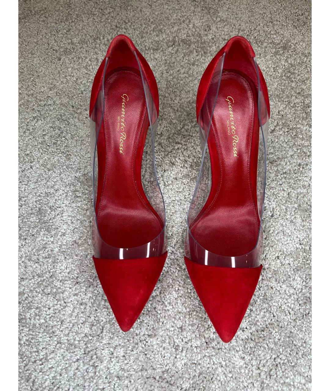 GIANVITO ROSSI Красные замшевые туфли, фото 2