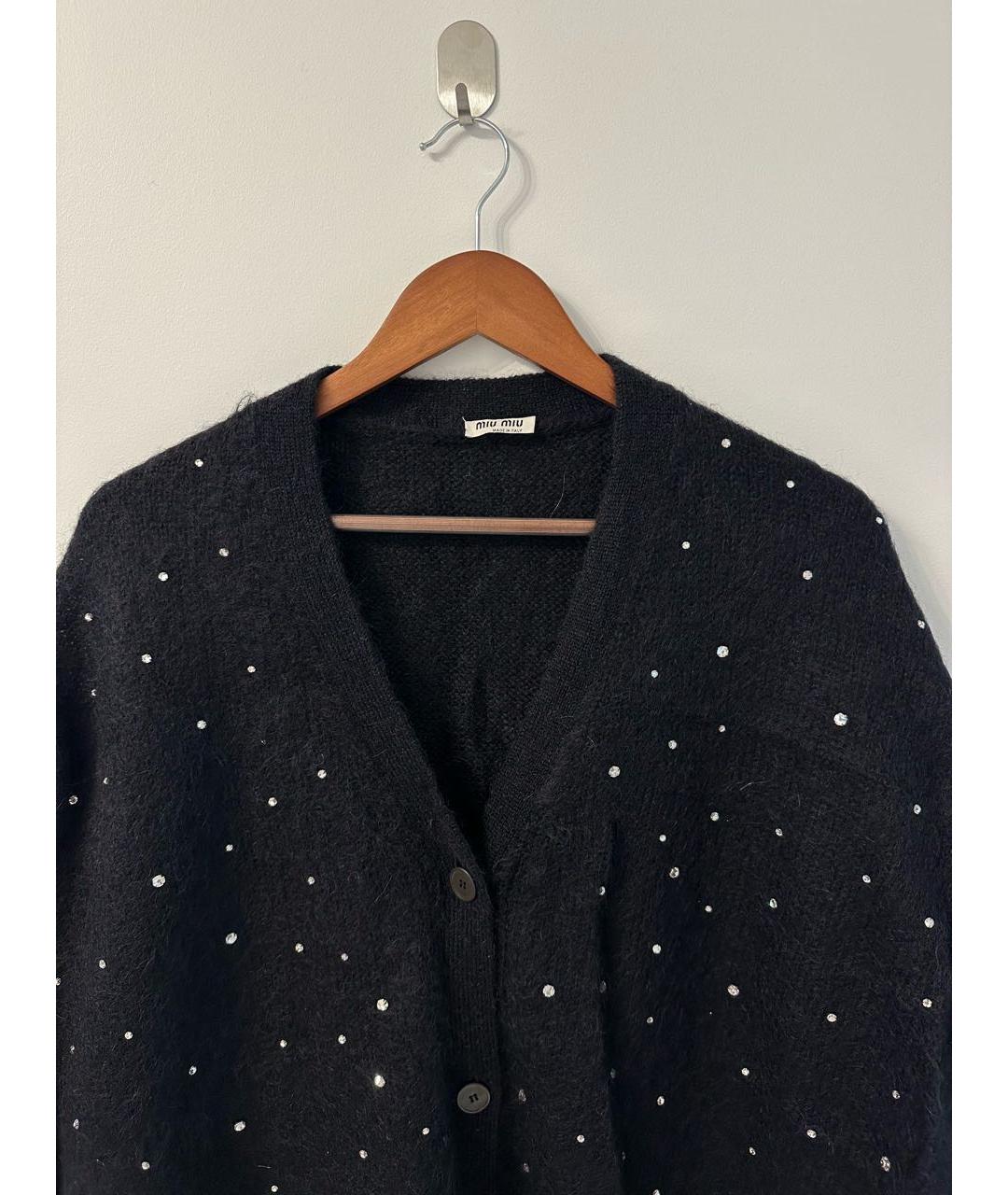 MIU MIU Черный шерстяной джемпер / свитер, фото 2