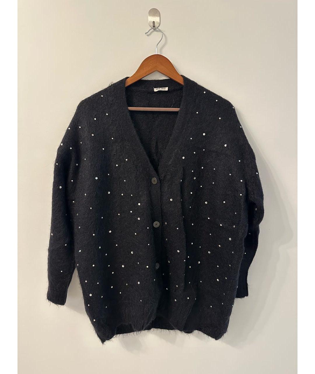 MIU MIU Черный шерстяной джемпер / свитер, фото 5