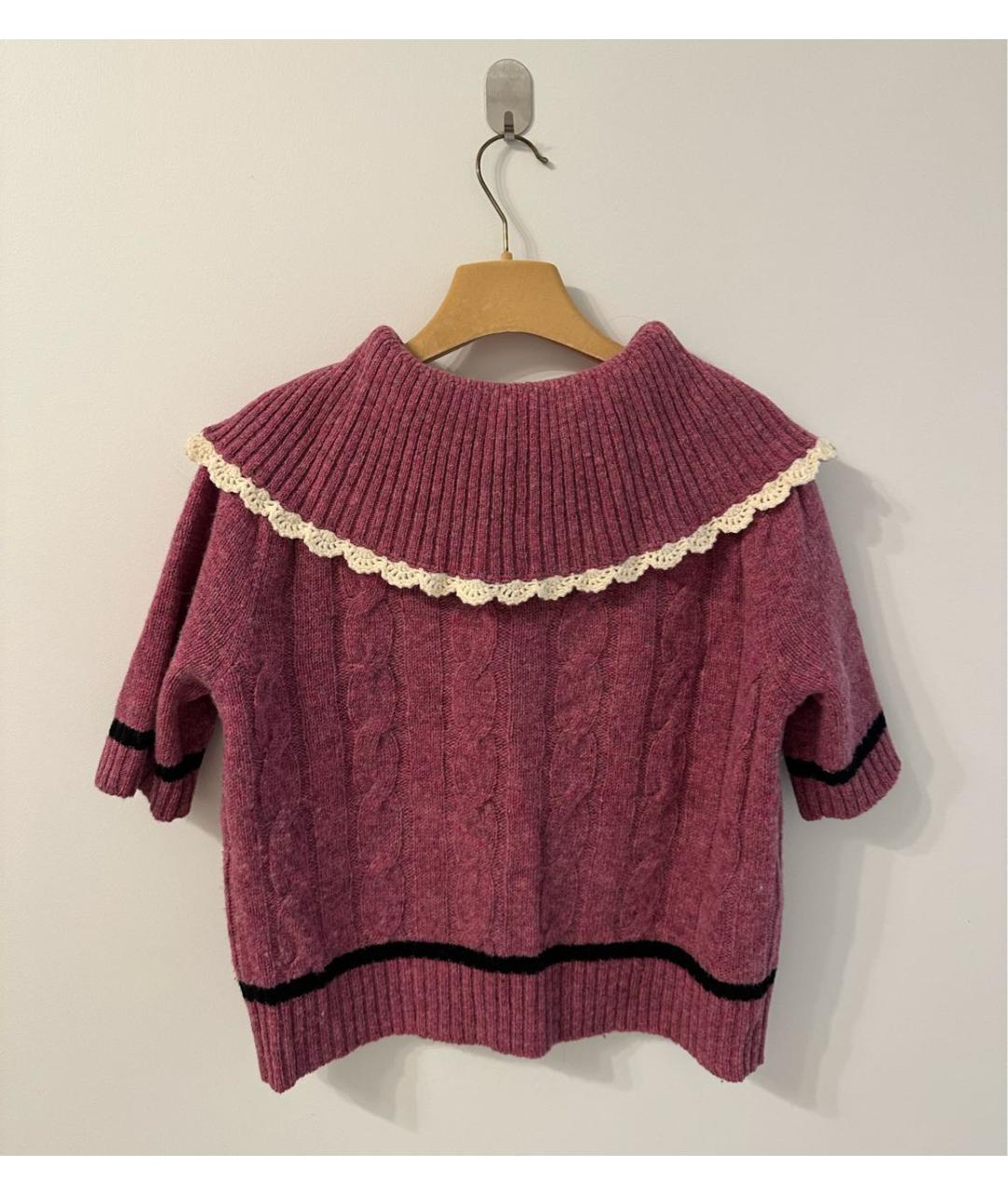 MIU MIU Розовый шерстяной джемпер / свитер, фото 2