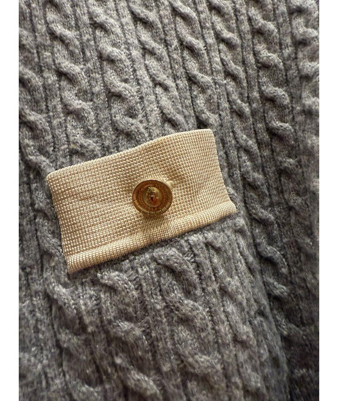 SANDRO Серый шерстяной джемпер / свитер, фото 4