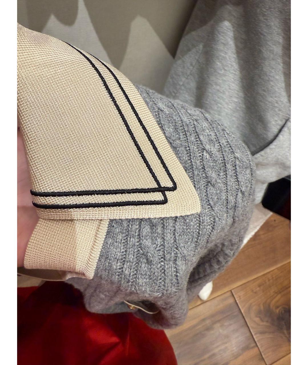 SANDRO Серый шерстяной джемпер / свитер, фото 5