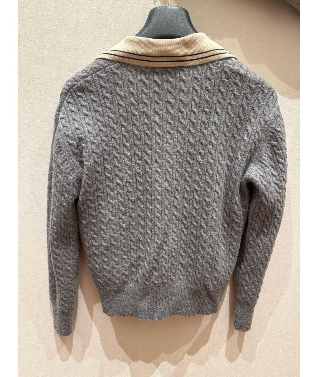 SANDRO Серый шерстяной джемпер / свитер, фото 2