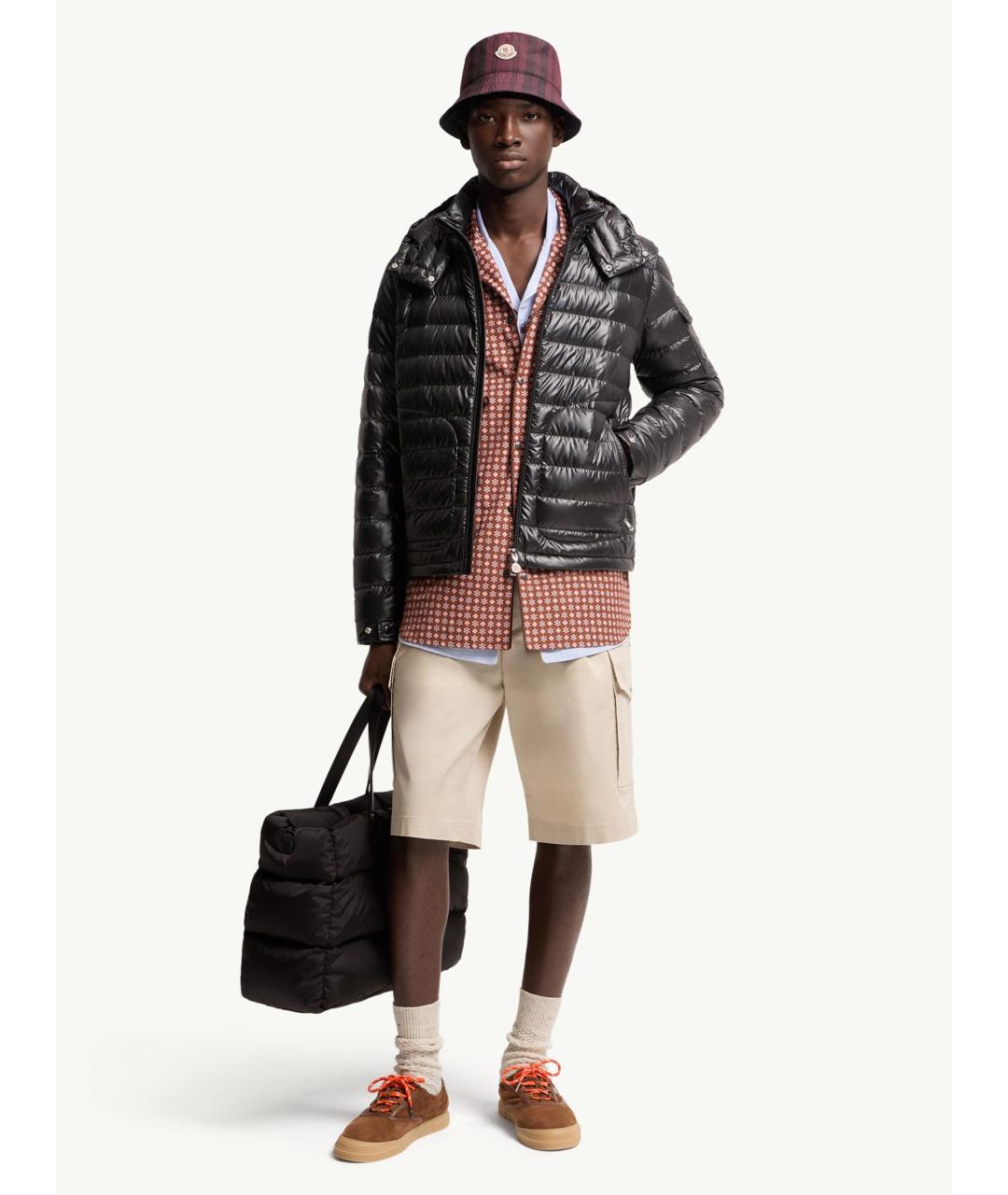 MONCLER Черная полиамидовая куртка, фото 2