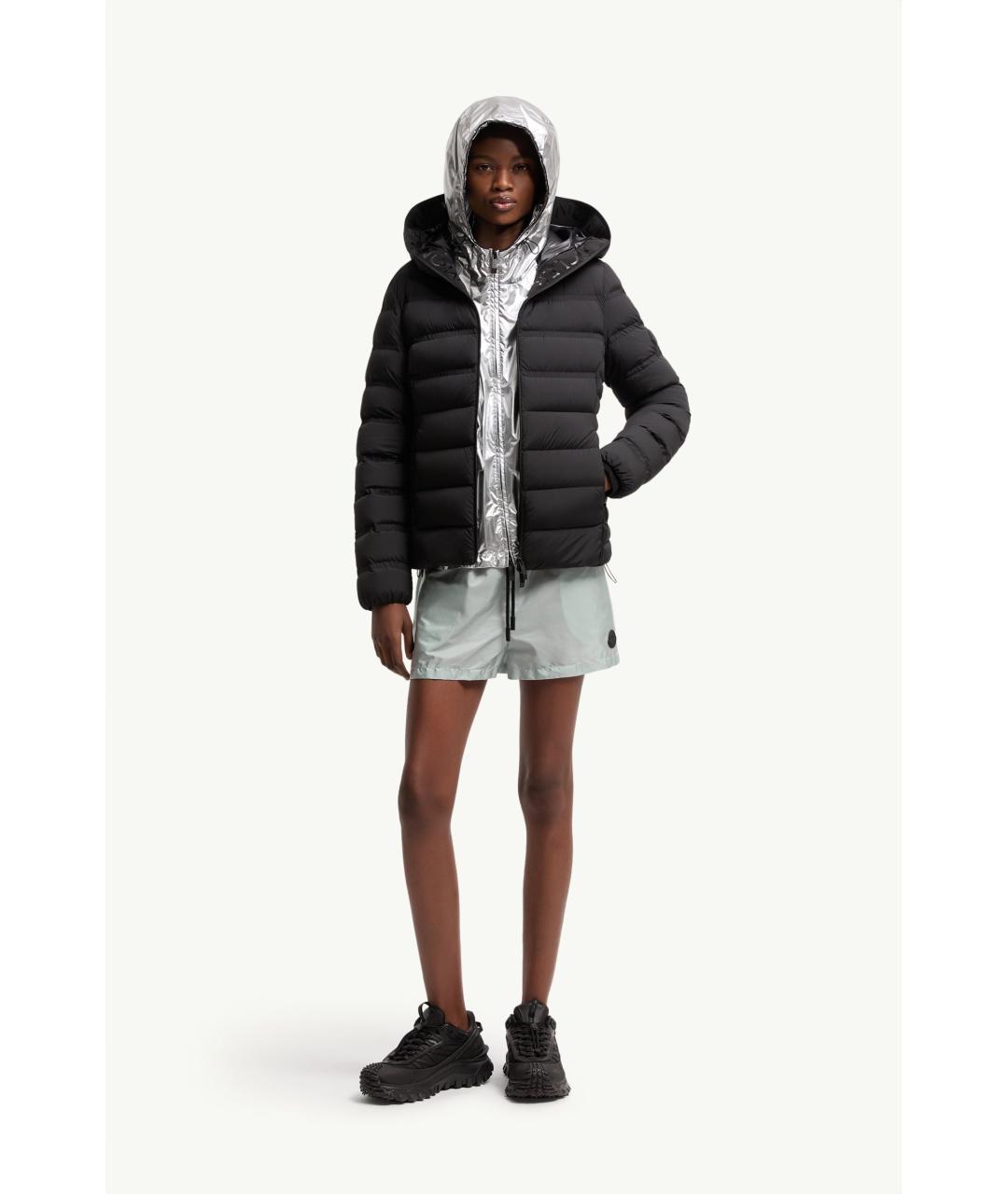 MONCLER Черная полиамидовая куртка, фото 2