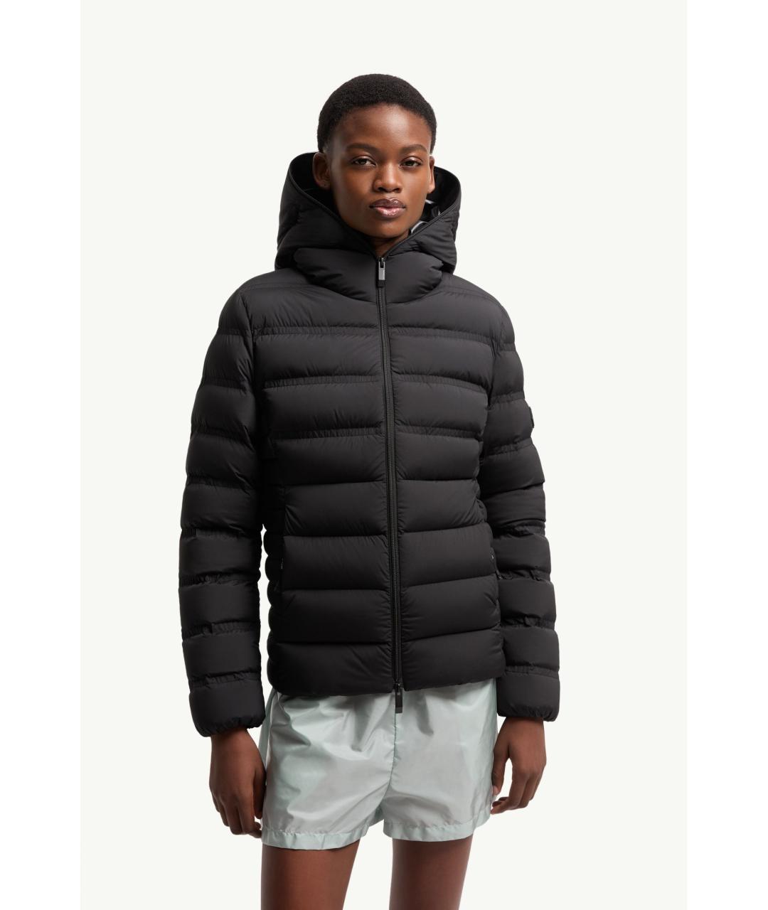 MONCLER Черная полиамидовая куртка, фото 3