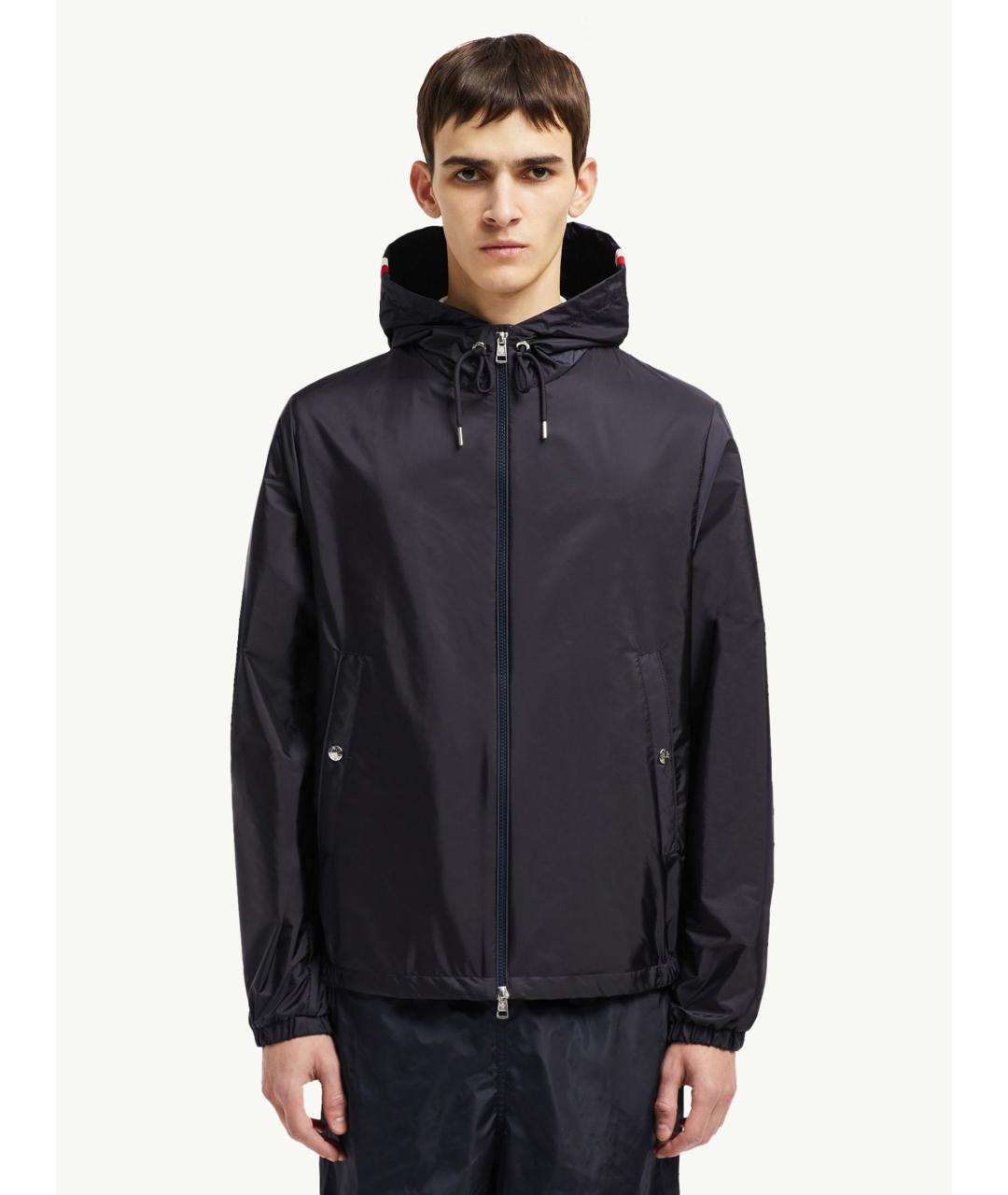 MONCLER Синяя полиамидовая куртка, фото 3