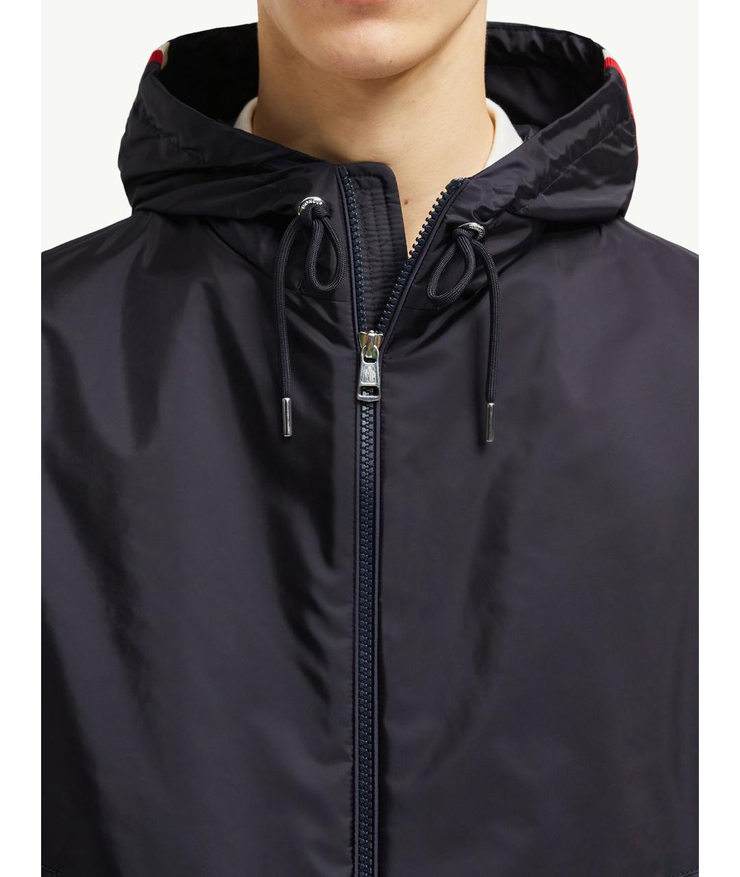 MONCLER Синяя полиамидовая куртка, фото 6