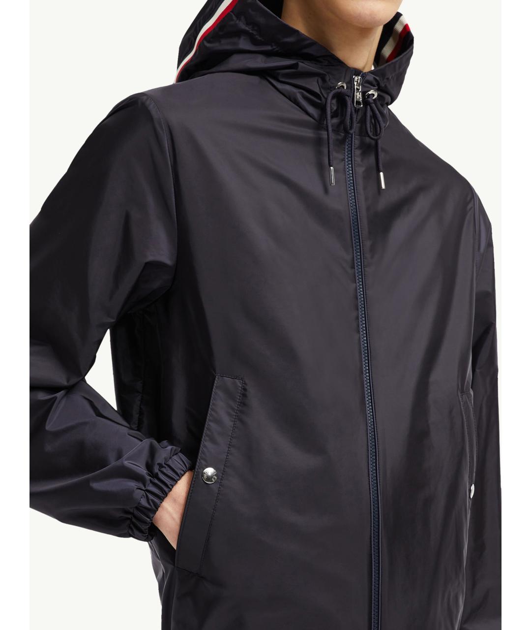 MONCLER Синяя полиамидовая куртка, фото 5