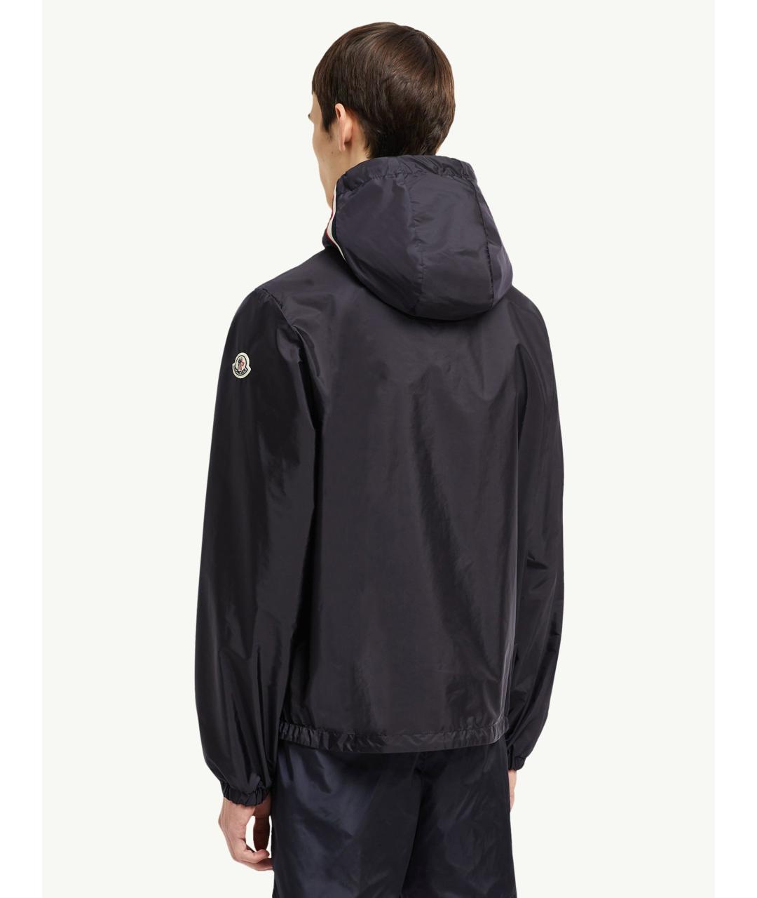 MONCLER Синяя полиамидовая куртка, фото 4