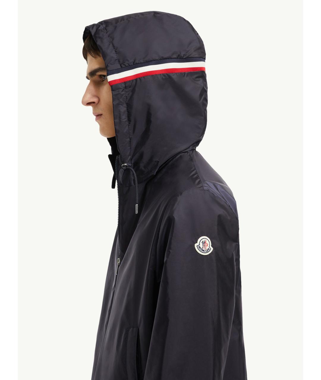 MONCLER Синяя полиамидовая куртка, фото 7