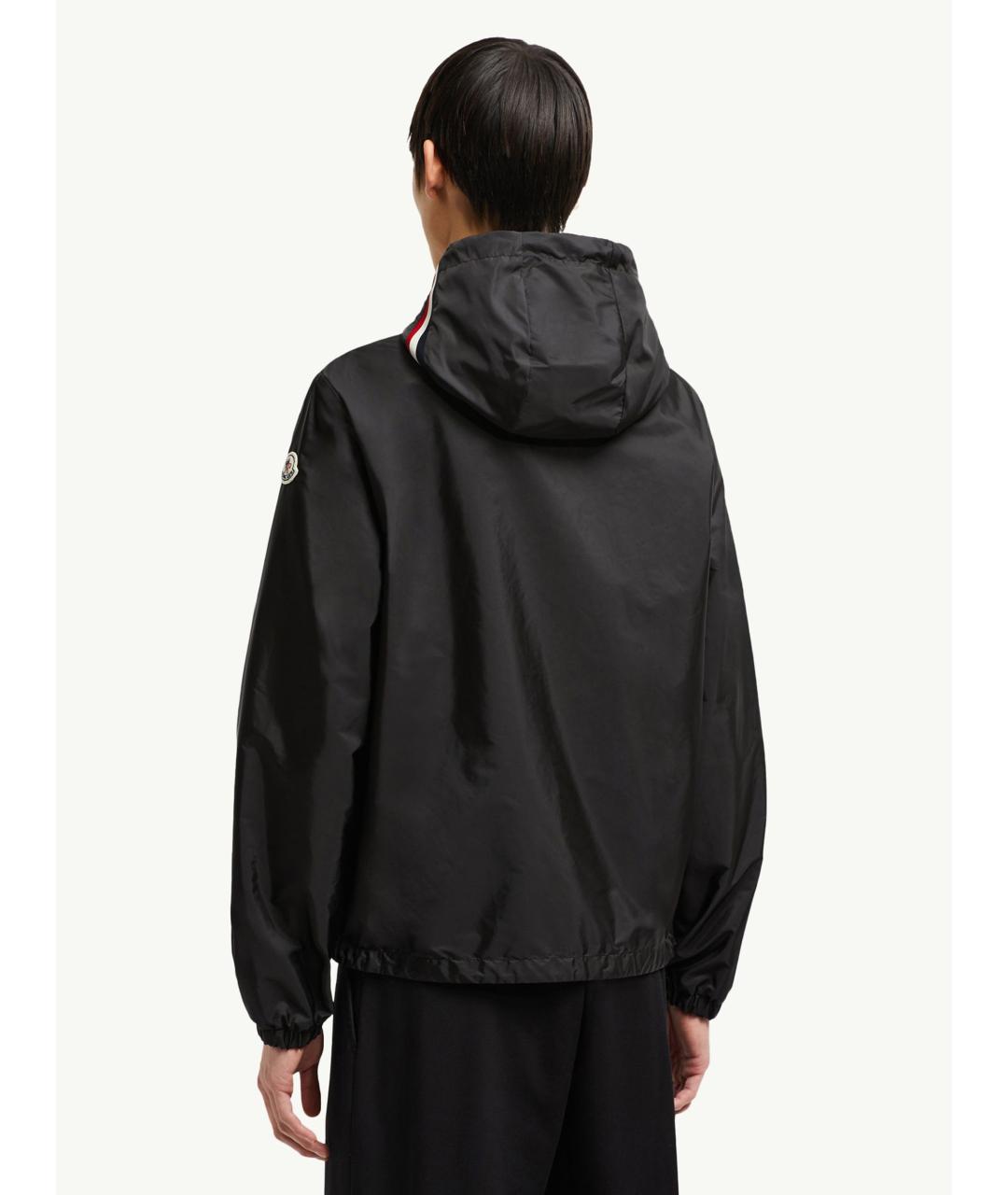 MONCLER Черная полиамидовая куртка, фото 4