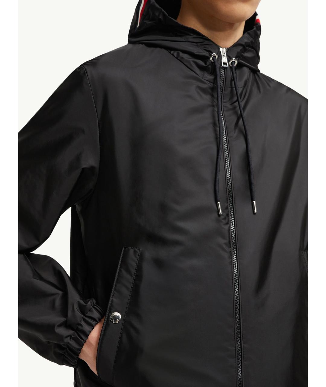 MONCLER Черная полиамидовая куртка, фото 5