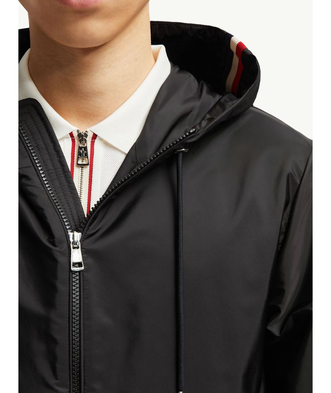 MONCLER Черная полиамидовая куртка, фото 6