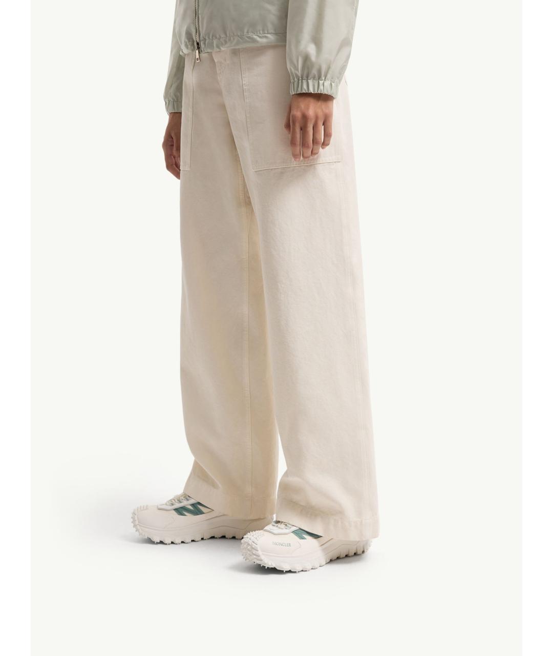 MONCLER Белые синтетические кроссовки, фото 2