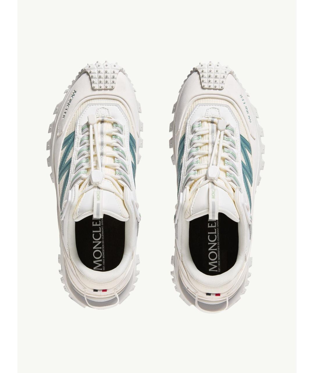 MONCLER Белые синтетические кроссовки, фото 6