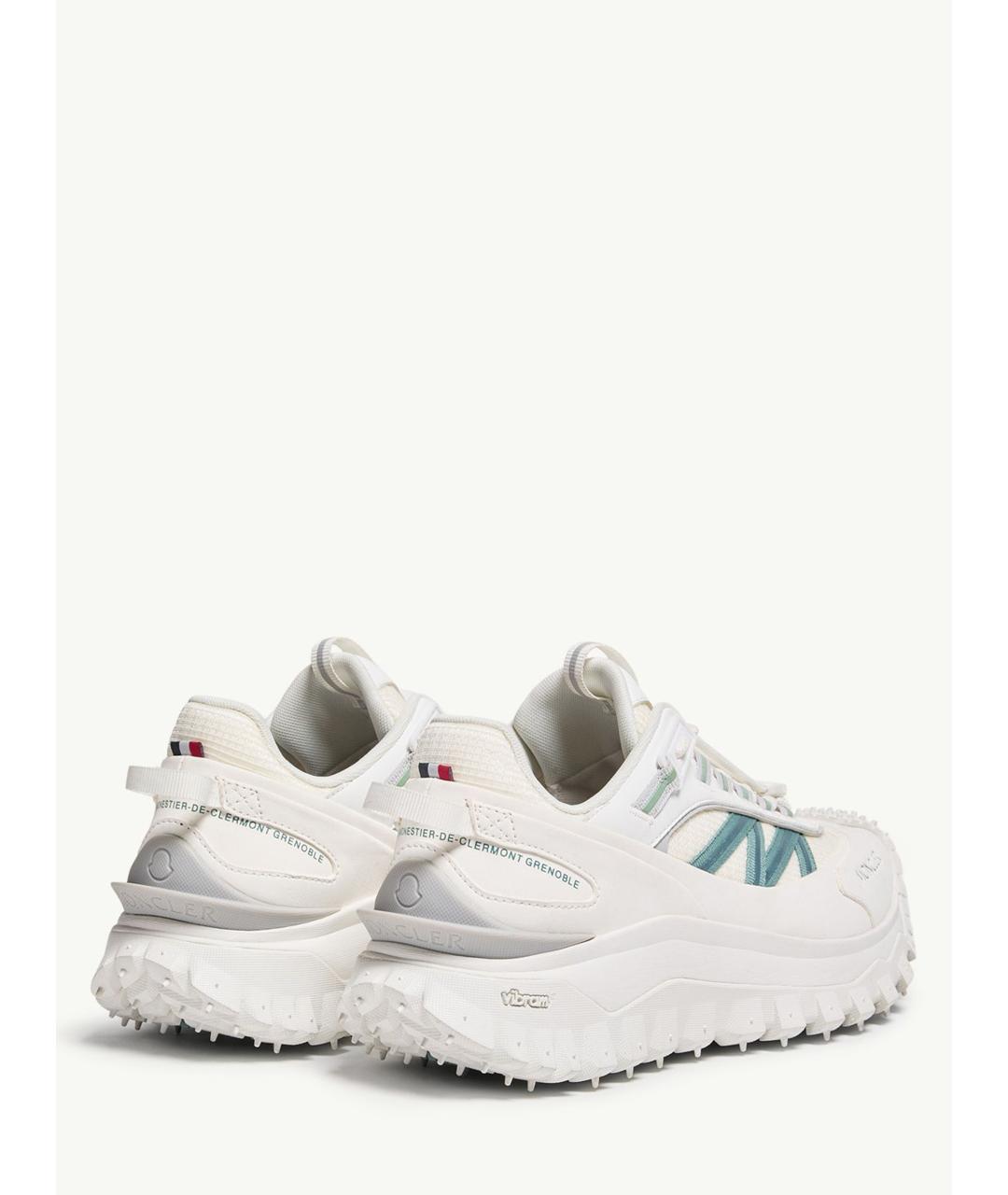 MONCLER Белые синтетические кроссовки, фото 5