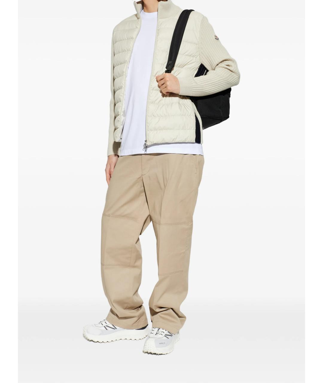 MONCLER Белая хлопковая футболка, фото 2