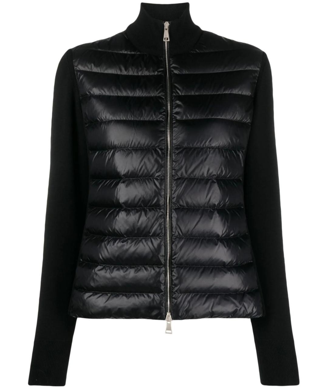 MONCLER Черный полиамидовый кардиган, фото 1