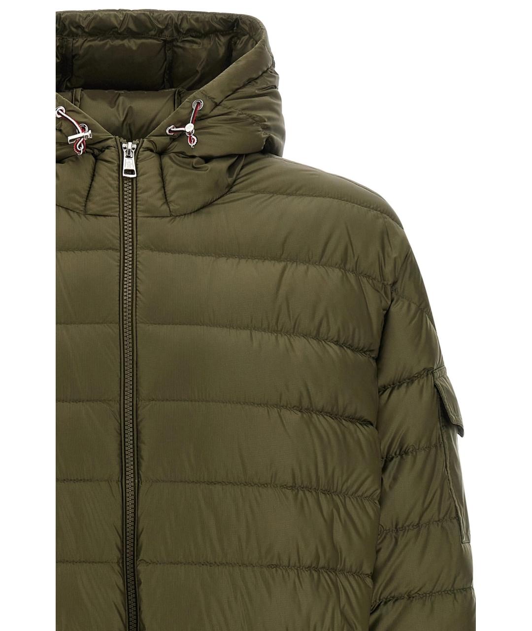 MONCLER Хаки полиамидовая парка, фото 3