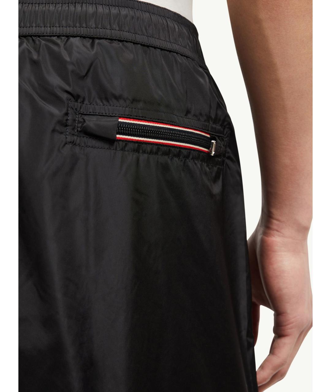 MONCLER Черные полиамидовые шорты, фото 6