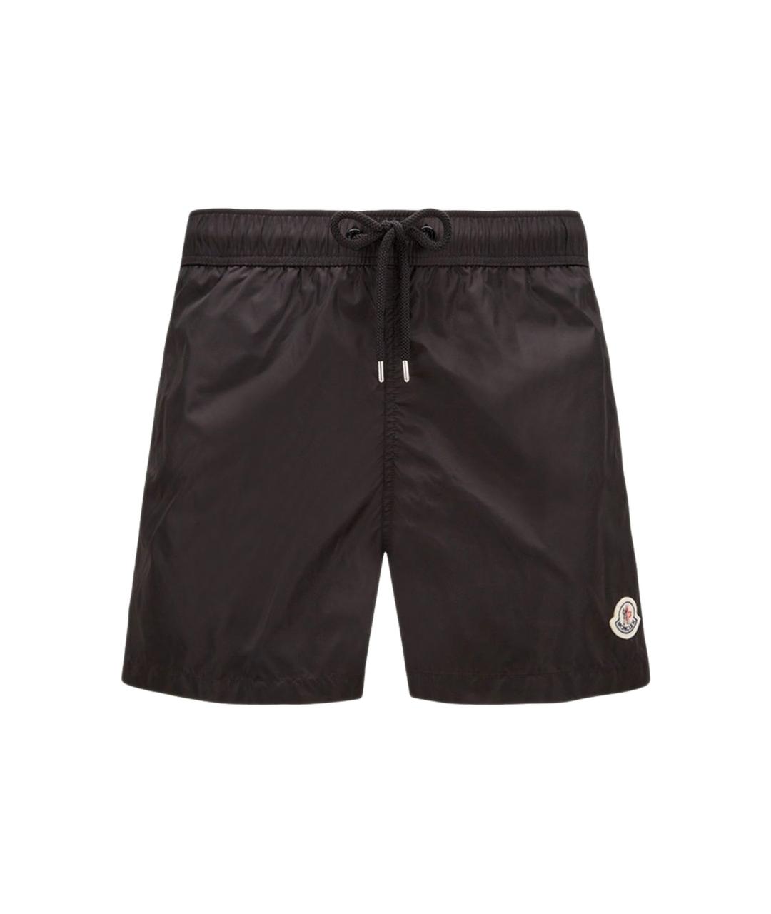 MONCLER Черные полиамидовые шорты, фото 1