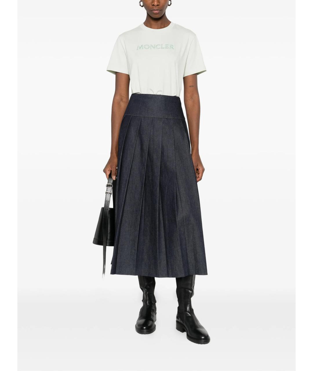 MONCLER Белая хлопковая футболка, фото 2