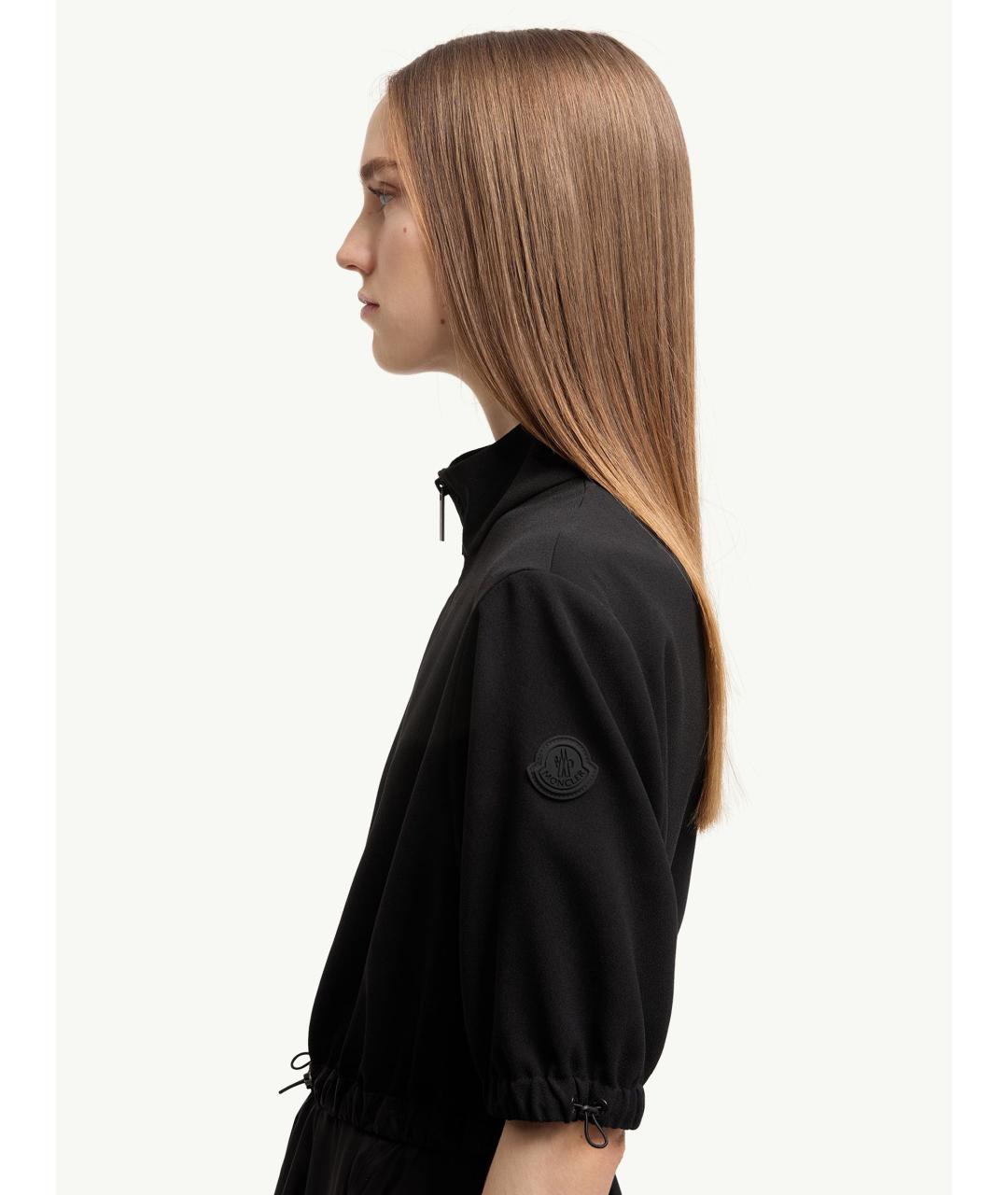 MONCLER Черное полиамидовое платье, фото 6