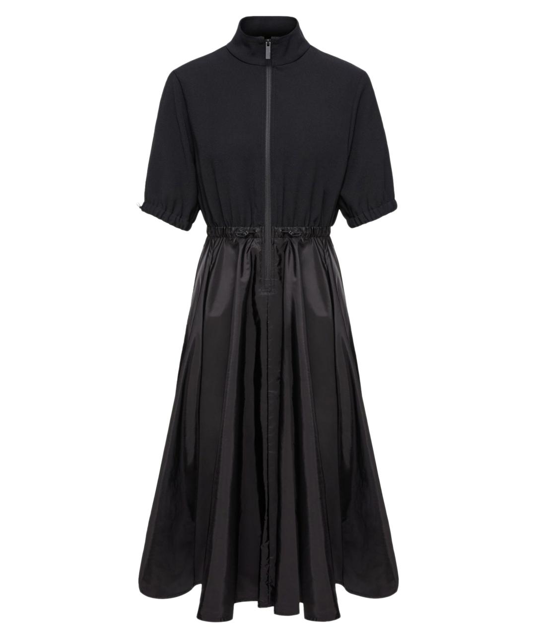 MONCLER Черное полиамидовое платье, фото 1