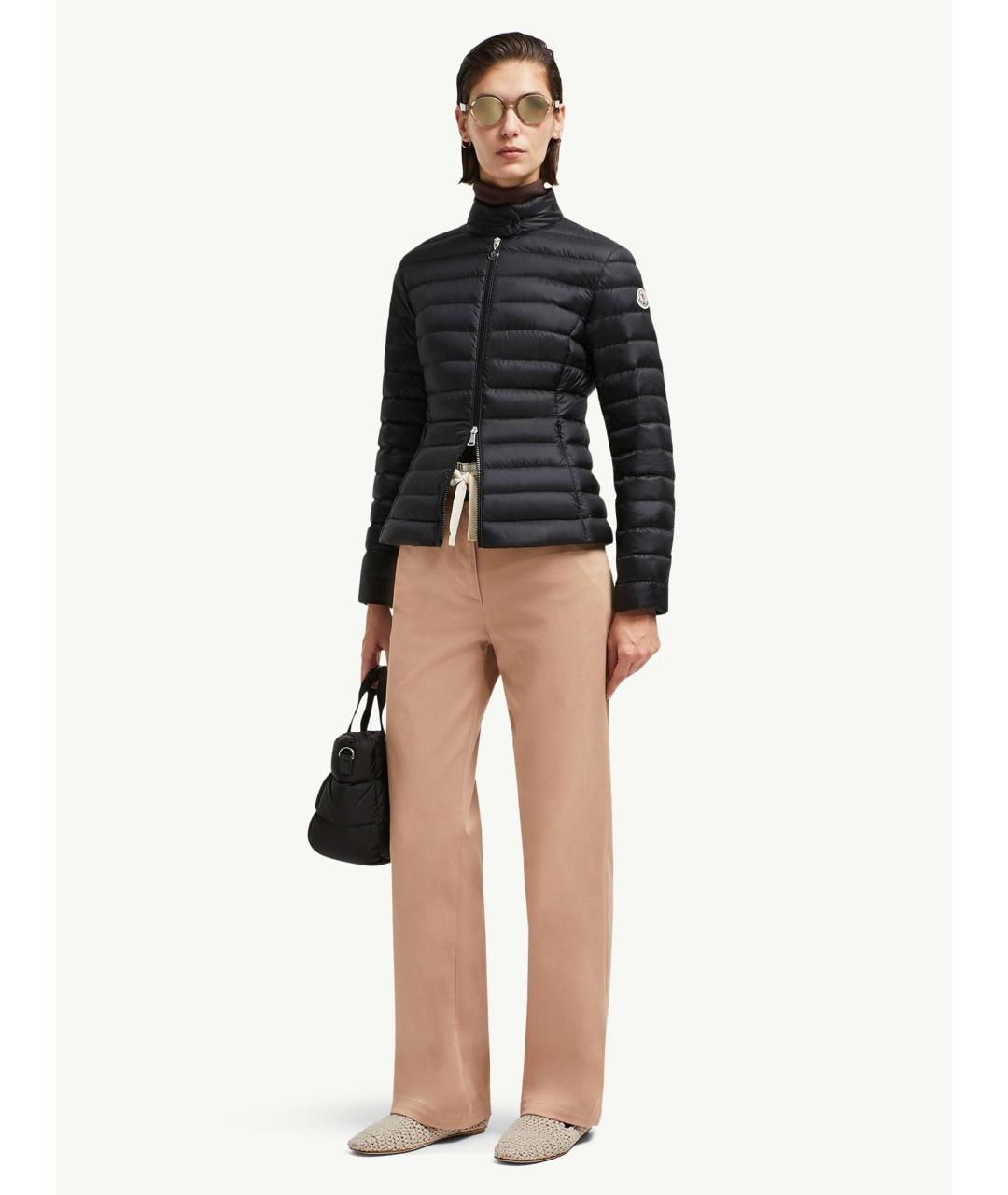 MONCLER Черная полиамидовая куртка, фото 2
