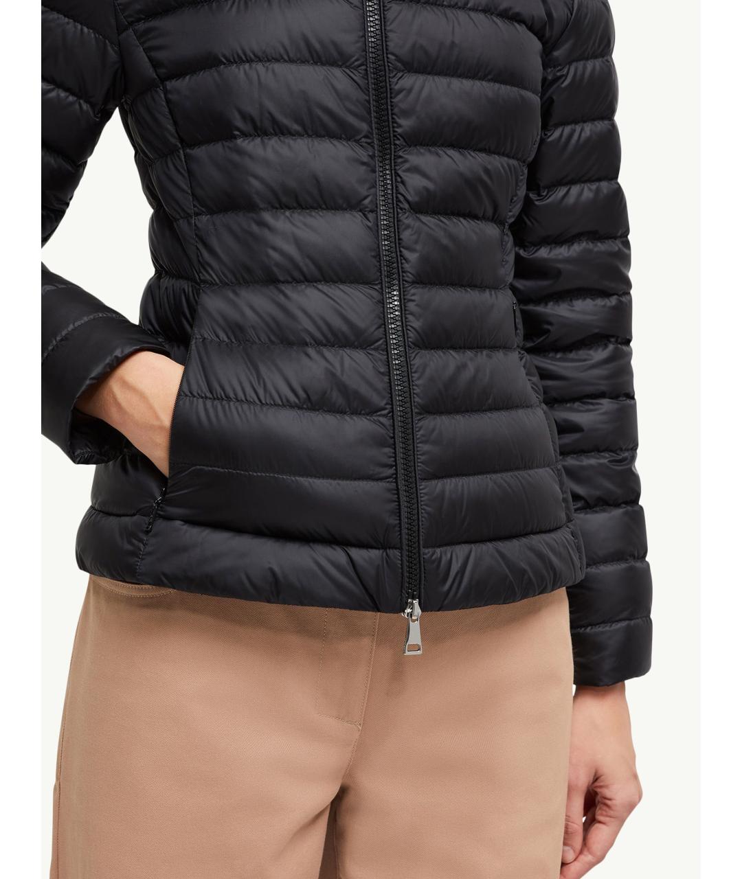 MONCLER Черная полиамидовая куртка, фото 6